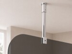 CERANO - Sprchová zástena Walk-in Orbis Top Round Ľ/P - 8 mm - okrúhla vzpera - chróm, grafitové sklo - 120x200 CER-682297