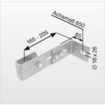 MUNK Günzburger Steigtechnik 68250 Nástenný držiak, nastaviteľný 165 - 205 mm, nehrdzavejúca oceľ 1 ks; 68250