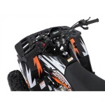 Mamido Detská benzínová štvorkolka RamiGO MONSTER 200CC čierno-oranžová