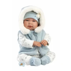 Llorens 84485 NEW BORN - realistická bábika bábätko so zvukmi a mäkkým látkovým telom - 44 cm