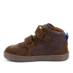 Chlapčenské celoročné kožené členkové barefoot topánky LOOP HIGH-TOPS BROWN Froddo G2110157-1 - 27