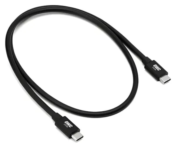 OWC kábel Thunderbolt 5 0,8 m čierna / Kábel / 2x USB-C (samec) / Thunderbolt 5 (OW-CBLTB5C0.8M)