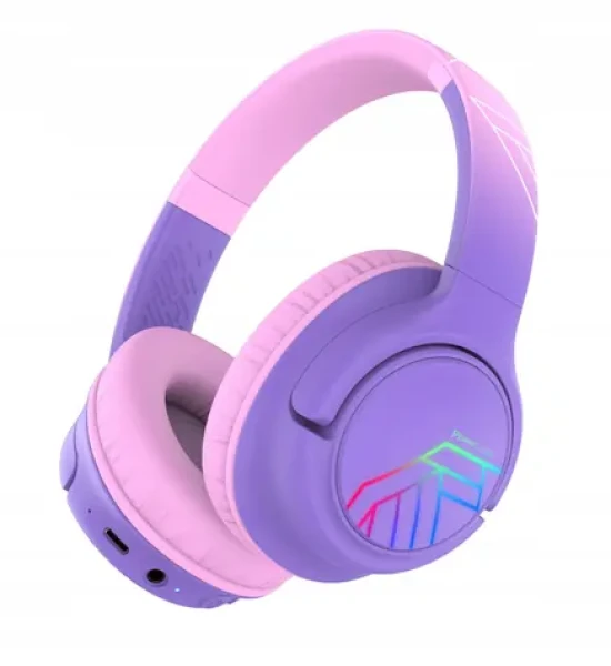 PowerLocus Bobo čierna/modrá / Detské bezdrôtové slúchadlá s mikrofónom / Bluetooth
