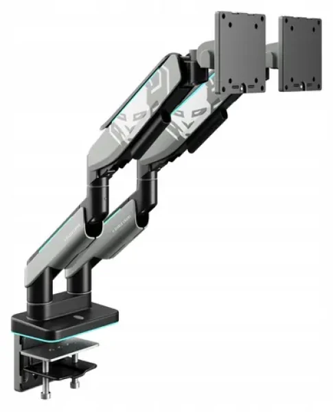 Diablo X-Arm Dual šedo-čierna / Rameno na 2 monitory / Do 49" / RGB (1874)