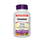 Webber Naturals Cinnamon 150 mg 60 cps (17741)