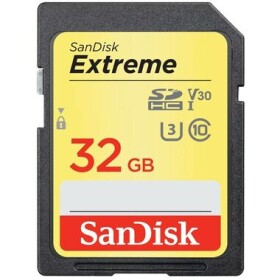 SanDisk Extreme SDHC 32GB / Class 10 / rýchlosť prenosu 100 MB/s / vhodné pre 4K (SDSDXVT-032G-GNCIN)