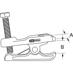 Univerzálny mechanický sťahovák guľových kĺbov, 70 mm KS Tools 450.0056; 450.0056