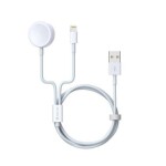 Devia nabíjací kábel SMART 2v1 pre hodinky Apple s lightning (DATAPIPWADE1WH)