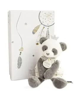 Doudou Darčeková sada - Plyšová hračka panda s dečkou 20 cm