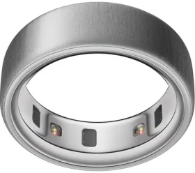 Oura Ring 4 Brushed Silver veľ. 11 / Šikovný prsteň / Titan / BT LE / 10ATM (JZ90-54220-11)