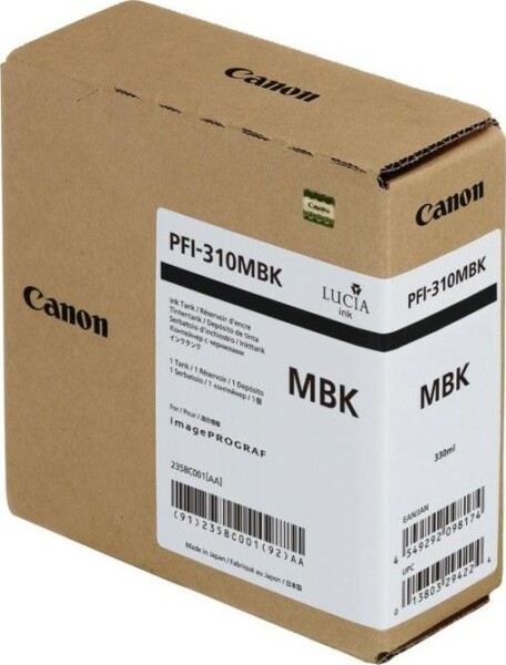 Canon Canon Toner PFI310MBK Matte Black 330 ml