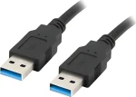 Lanberg CA-USBA-30CU-0005-BK čierna / Kábel USB / USB-A - USB-A / 0,5 m (CA-USBA-30CU-0005-BK)