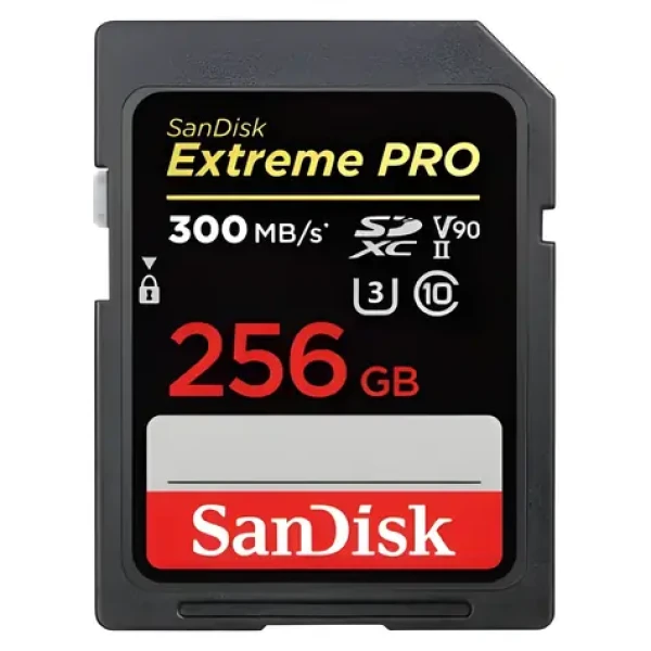 SanDisk Extreme PRO SDXC 256GB / Pamäťová karta / UHS-II / V90 / 300 MB / s / vhodné pre 8K (SDSDXDM-256G-GN4IN)