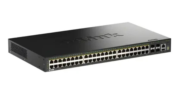 D-Link DGS-1530-52P / Switch / 48x Gigabit PoE+ / SMART Managed L2+ / 4X SFP+ / 370W PoE (DGS-1530-52P/E)