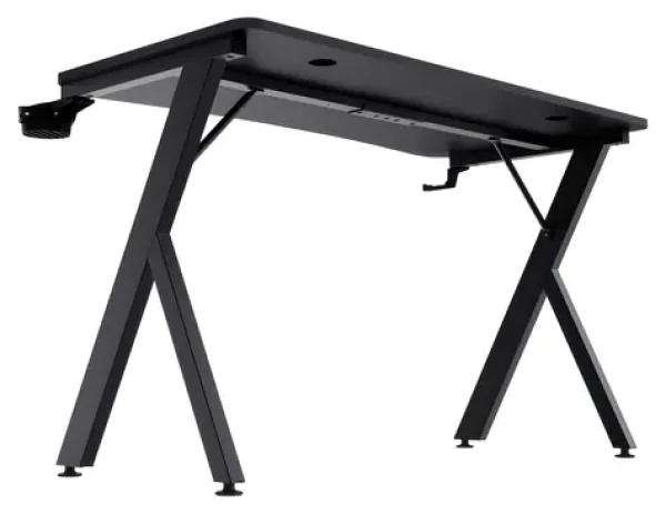 Trust GXT700 Omnius čierna / Herný stôl / 120 x 60 x 76 cm / kovové nohy (25420)