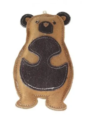 AnimALL Hračka Medveď stojaca koža 12x20 cm (110299)