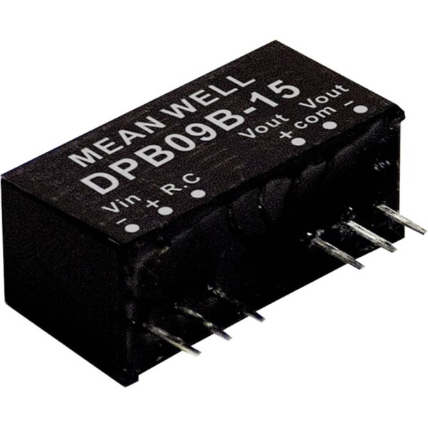 MEAN WELL DPB09A-12 DC / DC menič napätia, modul 375 mA 9 W Počet výstupov: 2 x; DPB09A-12