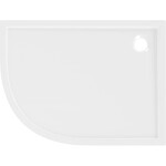 MEXEN - Flow Sprchová vanička štvrťkruh asymetrická slim pravá 100 x 80, biela lesk 46Q108010R