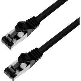BKL Electronic 144006 RJ45 sieťové káble, prepojovacie káble CAT 8.1 S/FTP 10 m čierna bez halogénov 1 ks; 144006