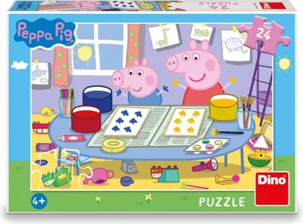 Dino Puzzle Prasiatko Peppa: Výtvarník
