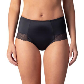 Dámske nohavičky FLAT TUMMY LACE MIDISLIP Drawstring Panties - BELLINDA - Black L