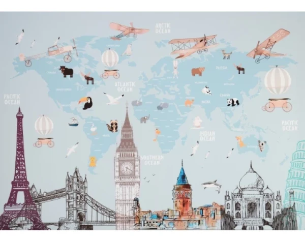 Obraz na plátne Cesta kolem sveta, 70x50 cm%