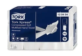 Tork Xpress Advanced Soft biela H2 / Papierový uterák skladaný / 2vrstvový / 2400 ks / 12×200 ks (120454)
