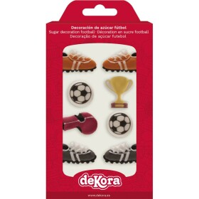 Cukrové ozdoby 8 ks futbal - Dekora - Dekora
