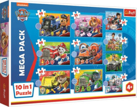 Trefl Junior - Puzzle - Tlapková patrola 10v1