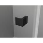 MEXEN/S - Lunar L sprchový kút dvere krídlové ľavá 100 x 70, transparent, čierna 834L-100-070-70-00-L