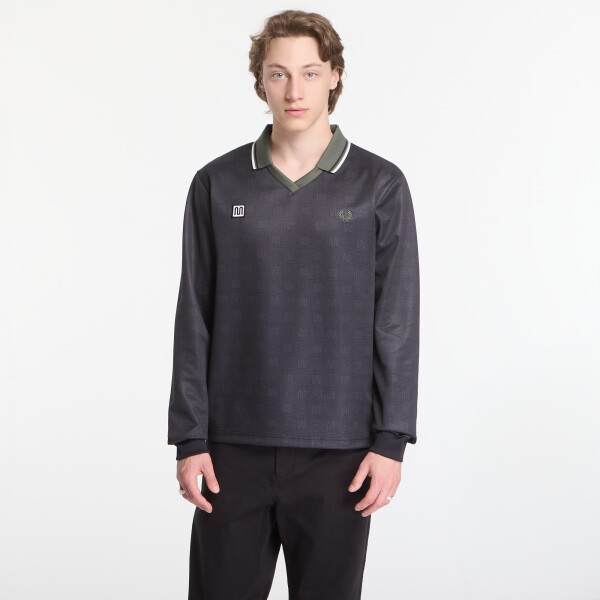 Tričko Fred Perry Meyba Printed Ls Polo Shirt Black M