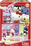 Educa Drevené puzzle Hello Kitty
