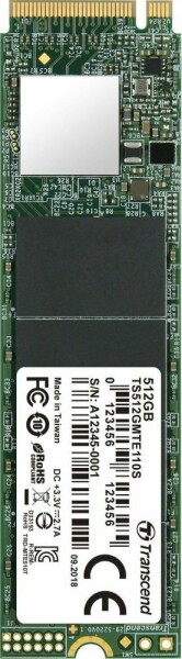 Transcend 512GB M.2 2280 (TS512GMTE110S)