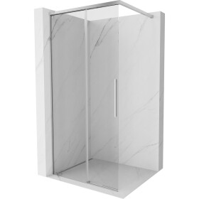 MEXEN/S - Rox Sprchová zástena WALK-IN 85 x 200, transparent 8 mm, chróm 8C2-085-003-01-00