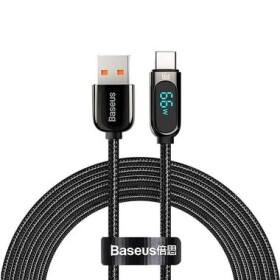 Baseus CASX020101 Kábel USB-A (M) - USB-C (M) 2 m čierna / 66W (CASX020101)