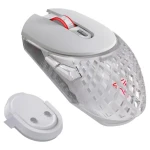 YENKEE YMS 3002WE AURA WL biela / bezdrôtová herná optická myš / 15000 DPI / 6 tlačidiel / 2.4 GHz / BT / USB-C (8590669344321)