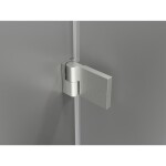 MEXEN/S - Lunar-B Duo sprchovací kút dvere krídlové 80 x 80, transparent, nikel kartáčovaný 832-080L-080P-97-00