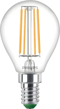 Philips Ultra Efficient P45 E14 2,1W = 40W / LED žiarovka / 2700K teplá biela / balenie 6 ks (929003801131)