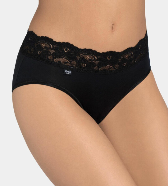 Dámske nohavičky Romance Midi čierne - Sloggi BLACK 38