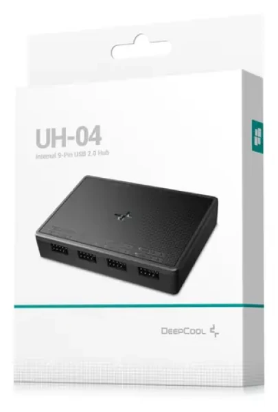 DEEPCOOL UH-04 čierna / Interný USB hub / 4× USB 2.0 (R-XE010A-BKNN0-G)