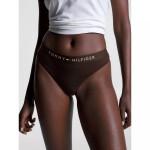 Dámske tangá LOGO WAISTBAND THONG UW0UW04146BDS čierne Tommy Hilfiger