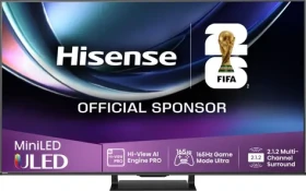 55" Hisense 55U7Q PRO čierna / Televízia / Mini LED / UHD / 165Hz / Dolby Atmos / Wi-Fi (55U7Q PRO)