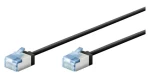 Goobay 74315 čierna / Patch kábel / Cat6A / U/FTP / Slim / 0,15 m (74315)