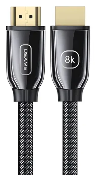 USAMS U67 čierna / Kábel HDMI / HDMI 2.1 / 3 m / 8K 60Hz / 48 Gbit / s (SJ498HD01)