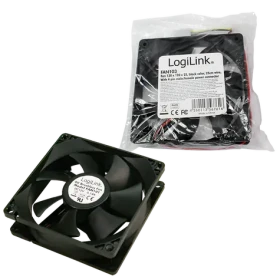 LogiLink FAN103 čierna / Ventilátor pre PC skriňa / 120x120x25 mm / 4-pin (FAN103)