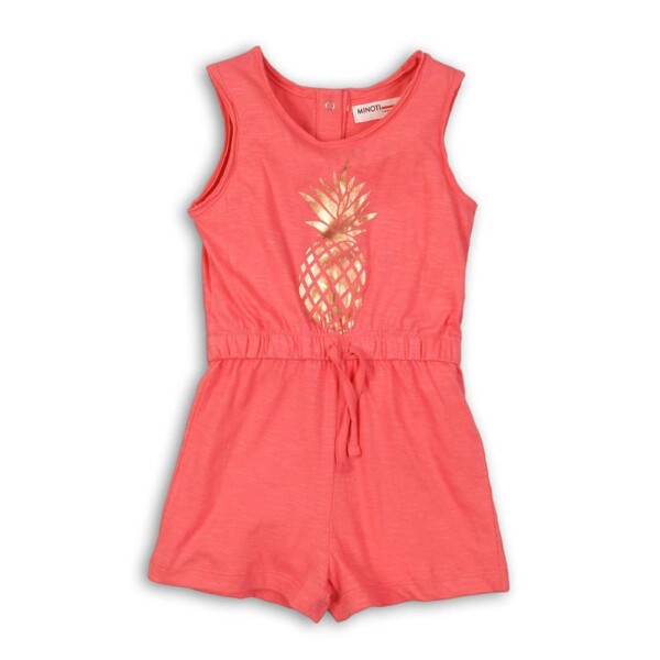Overal dievčenský bavlnený, Minoti, TG PLAYSUIT 7, holka - 68/80 | 6-12m