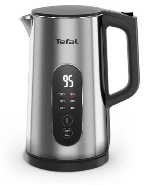 TEFAL Selection KI871DE0 čierna / Rýchlovarná kanvica / 1500 W / 1.7 l / dotykové ovládanie / LED / nerez (KI871DE0)