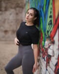 Vilgain Mask Badge Tee – L Čierna