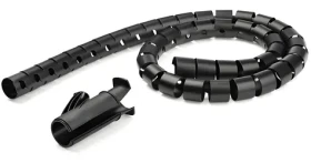 StarTech káblový organizér čierna / Káblový organizér / 25 × 25 mm / 2,5 m (CMSCOILED2)