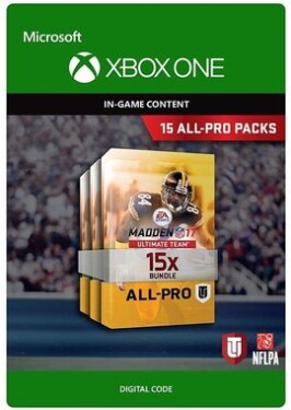 XONE Madden NFL 17: 15 All-Pro Pack Bundle / Elektronická licencia / Herný obsah (7D4-00141)